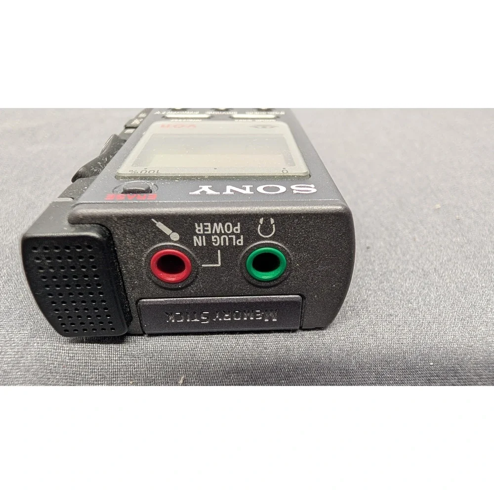 Sony IC Recorder ICD-BM1 Gray Digital Voice Recorder w/ 16MB Memory Stick -Works